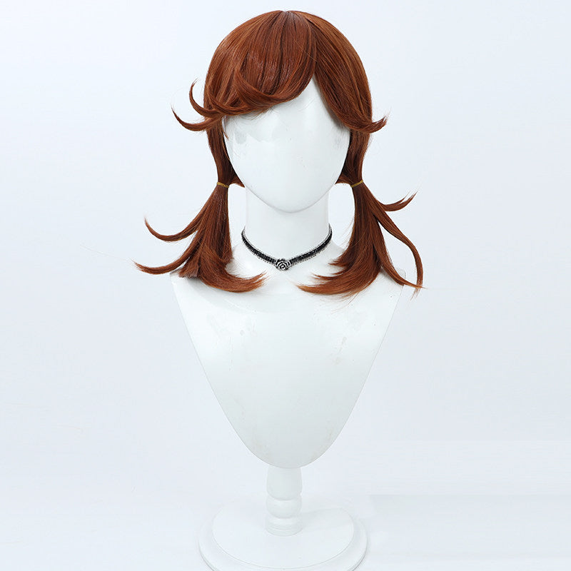 Cosplay Wigs Games Identity V Cheerleader Lily Bailier Wine Red Wigs
