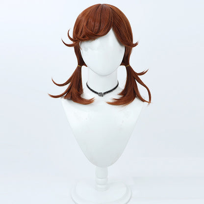 Cosplay Wigs Games Identity V Cheerleader Lily Bailier Wine Red Wigs