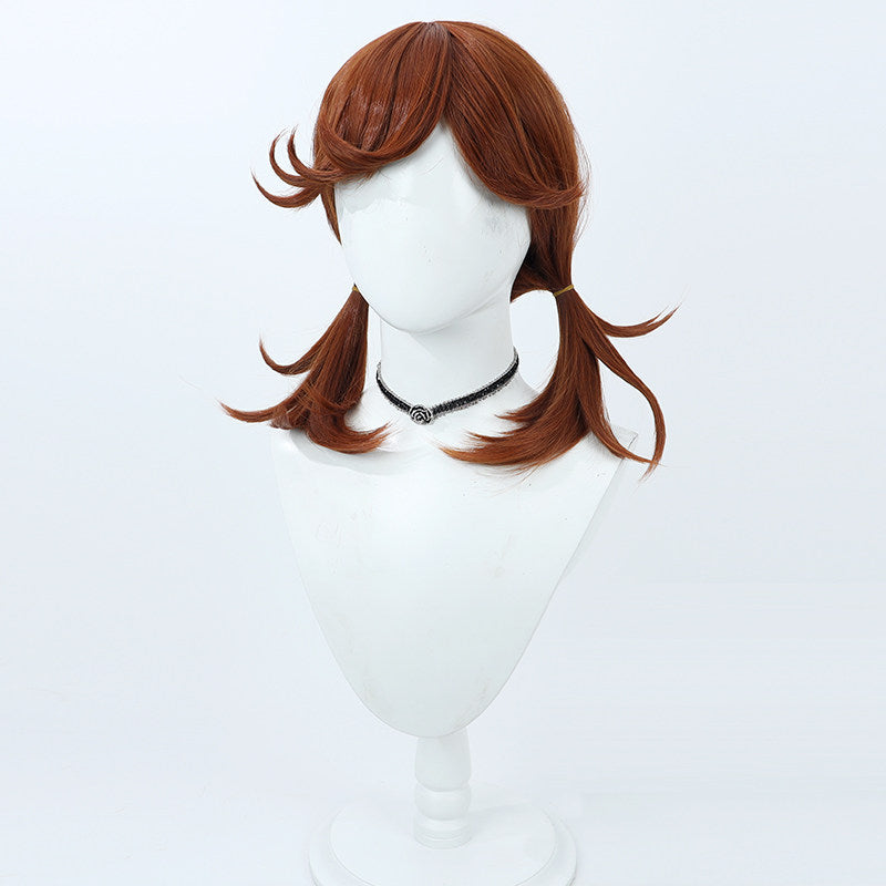 Cosplay Wigs Games Identity V Cheerleader Lily Bailier Wine Red Wigs