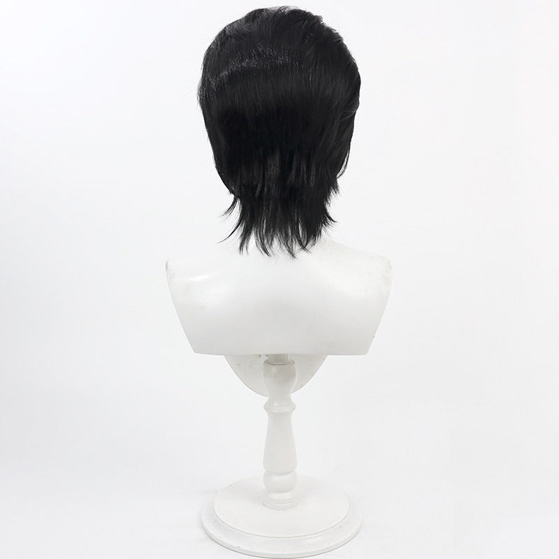 Cosplay Wigs Games Ito Bugdoll Black Wigs COMbat Providence AnalysiS System