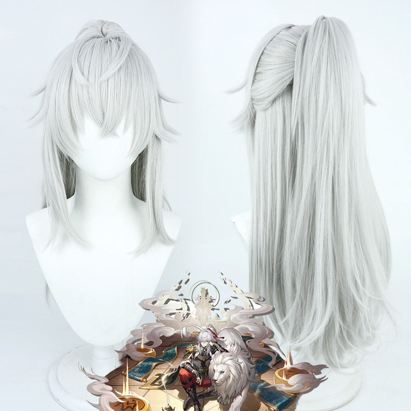 Cosplay Wigs Games Jing Yuan Honkai: Star Rail Silver Wigs
