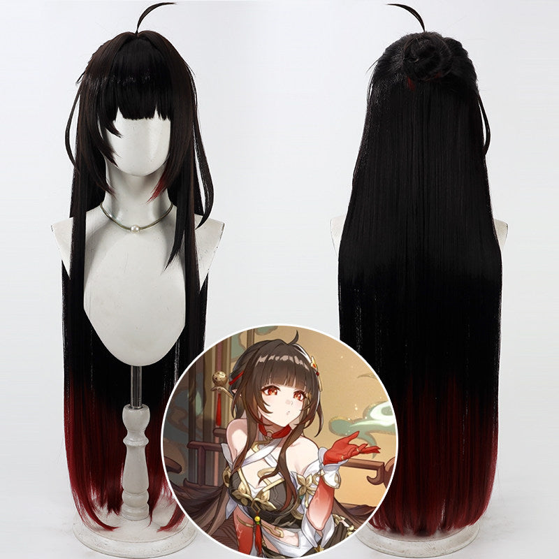 Games Cosplay Wigs Evanescia Pink Gradient Wigs Honkai: Star Rail