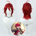 Cosplay Wigs Games Luka Wine Red Wigs Honkai: Star Rail