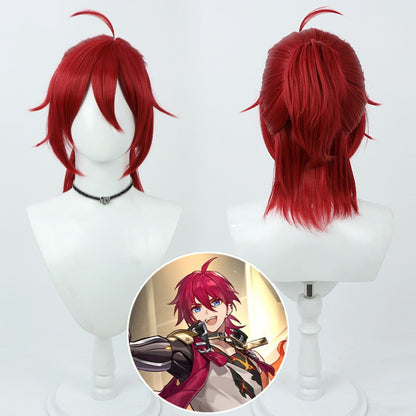 Cosplay Wigs Games Luka Wine Red Wigs Honkai: Star Rail