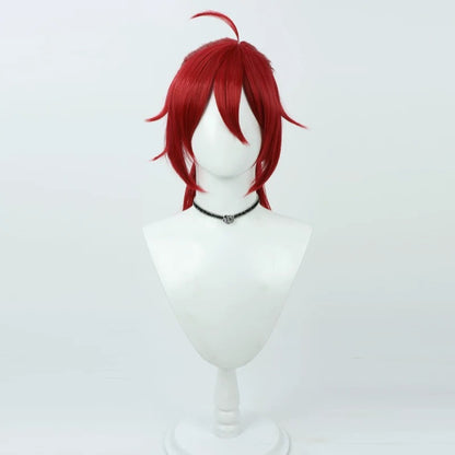 Cosplay Wigs Games Luka Wine Red Wigs Honkai: Star Rail