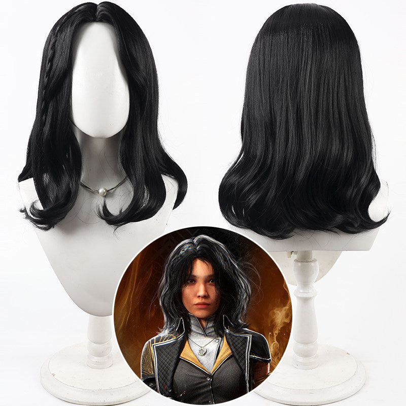 Cosplay Wigs Games Lune Black Wigs Clair Obscur: Expedition 33
