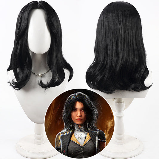 Cosplay Wigs Games Lune Black Wigs Clair Obscur: Expedition 33