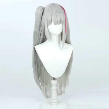 Cosplay Wigs Games MDR Silver Grey Wigs Girls- Frontline