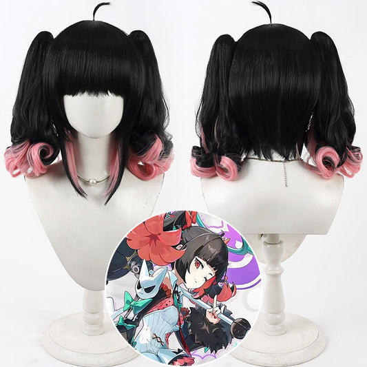 Cosplay Wigs Games Nangong Yu Double Ponytail Zenless Zone Zero