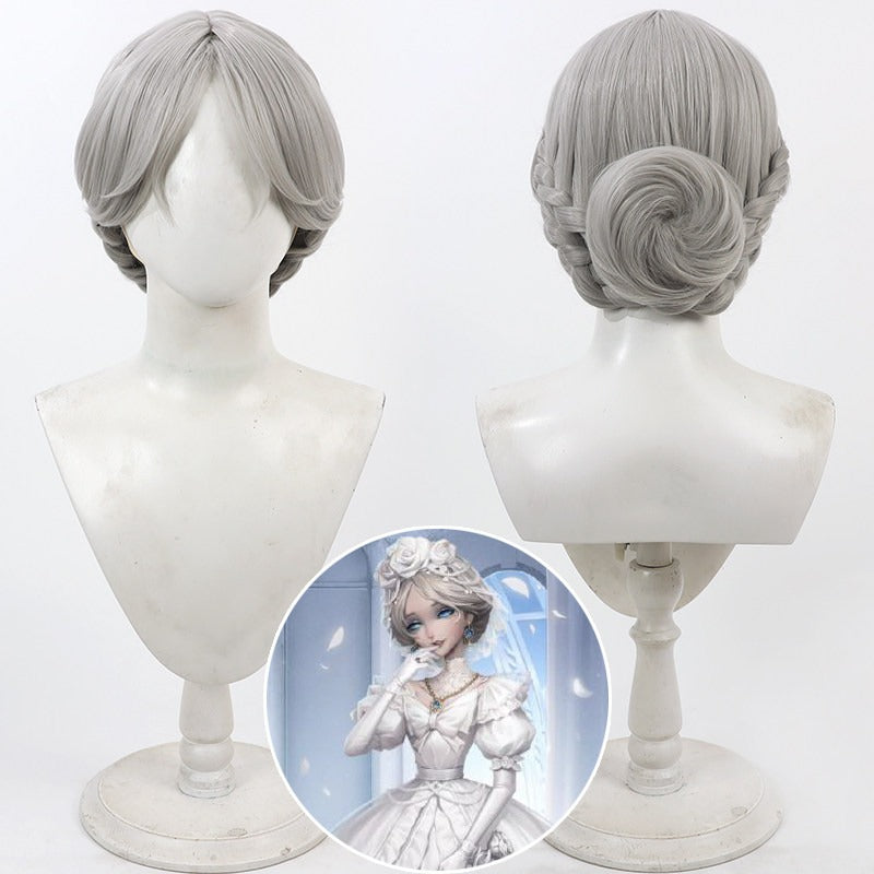 Cosplay Wigs Games Promised Day Identity V Silver Updo Wigs