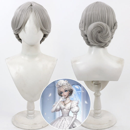 Cosplay Wigs Games Promised Day Identity V Silver Updo Wigs
