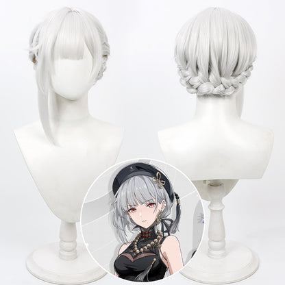 Cosplay Wigs Games Sanhua Silver Wigs Wuthering Waves