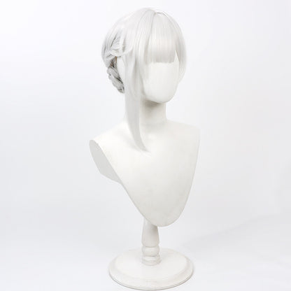 Cosplay Wigs Games Sanhua Silver Wigs Wuthering Waves