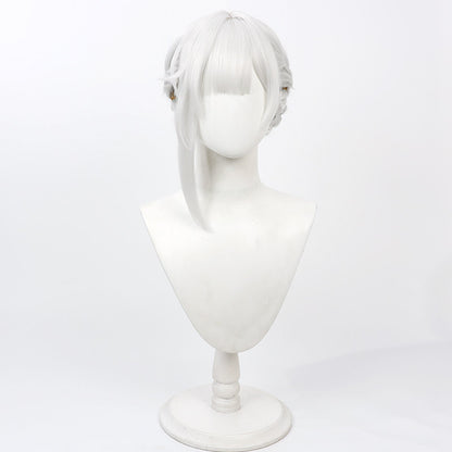 Cosplay Wigs Games Sanhua Silver Wigs Wuthering Waves