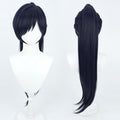 Cosplay Wigs Games The Balladeer Scaramouche Dark Blue Wigs Genshin Impact