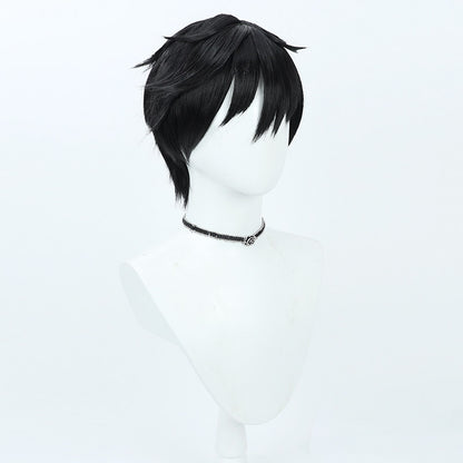 Cosplay Wigs Games VALORANT Iso Black Short Wigs