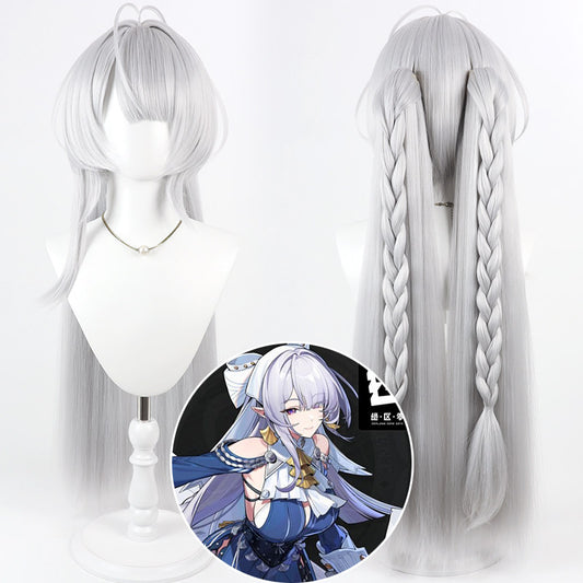 Cosplay Wigs Games Velina Airgid Silver Wigs Zenless Zone Zero