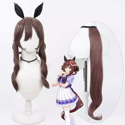 Cosplay Wigs Gentildonna Pretty Derby Brown Braid Wigs