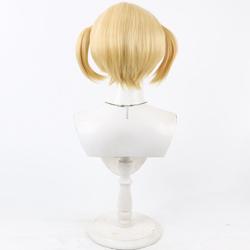 Cosplay Wigs Gummy Lada Valuyeva Arknights Yellow Integrated Braid Wigs