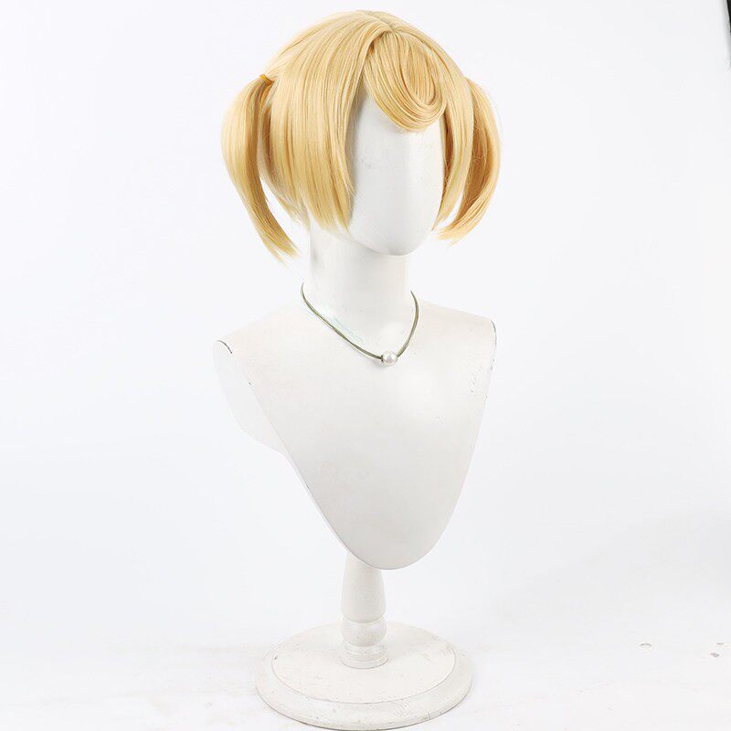 Cosplay Wigs Gummy Lada Valuyeva Arknights Yellow Integrated Braid Wigs