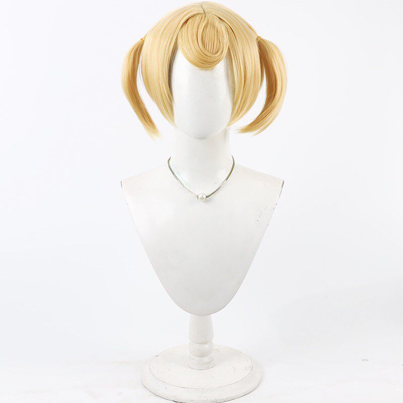 Cosplay Wigs Gummy Lada Valuyeva Arknights Yellow Integrated Braid Wigs