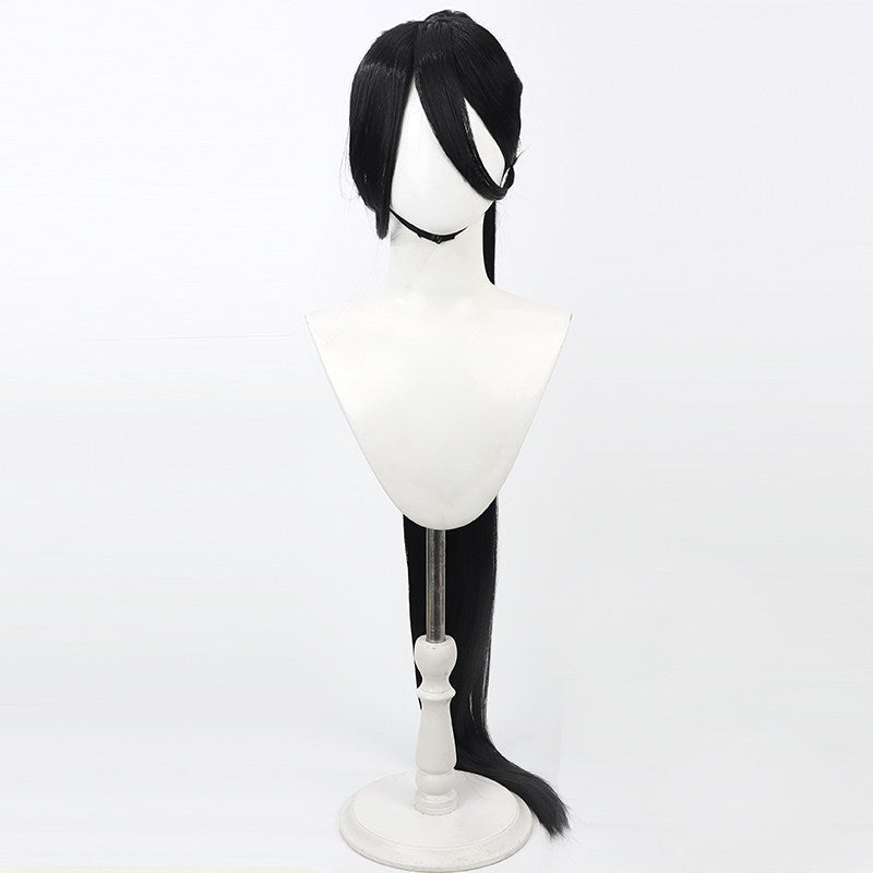 Cosplay Wigs Hasumi Hanekawa Blue Archive Black Wigs