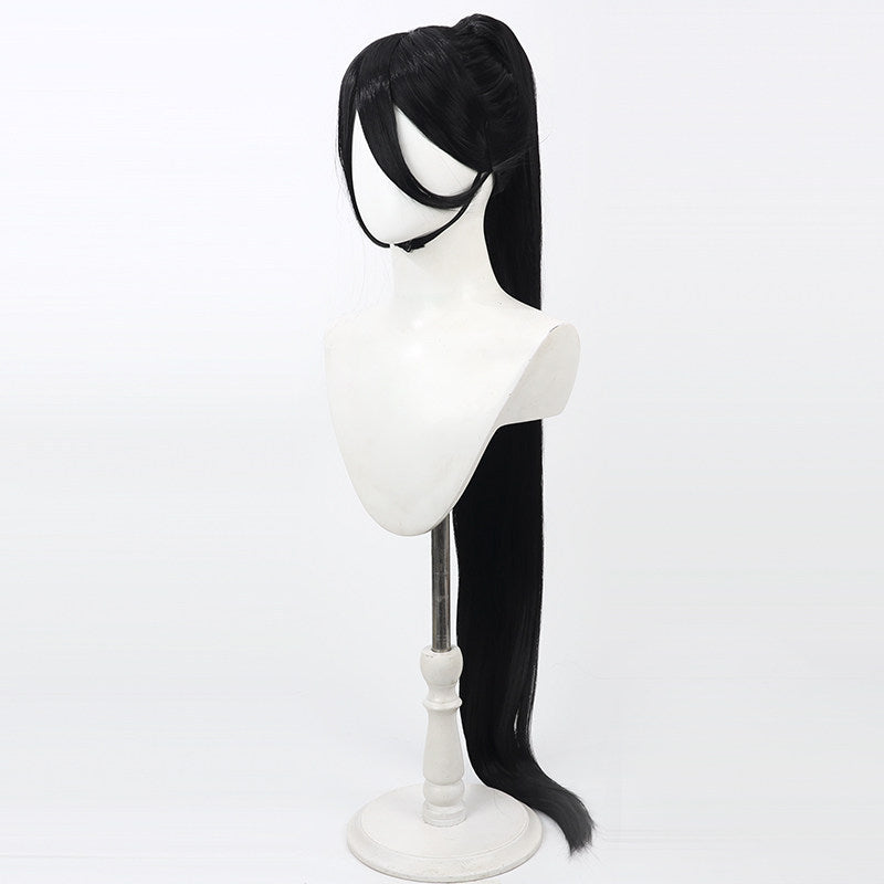 Cosplay Wigs Hasumi Hanekawa Blue Archive Black Wigs