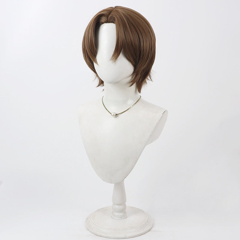 Cosplay Wigs Hayato Kagami Brown Wigs NIJISANJI Virtual Liver