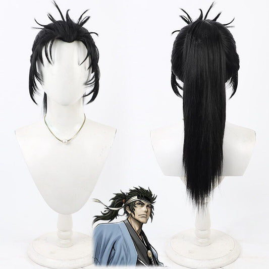 Cosplay Wigs Hijikata Toshizo FGO Split Ponytail Black Wigs