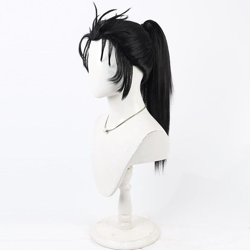 Cosplay Wigs Hijikata Toshizo FGO Split Ponytail Black Wigs