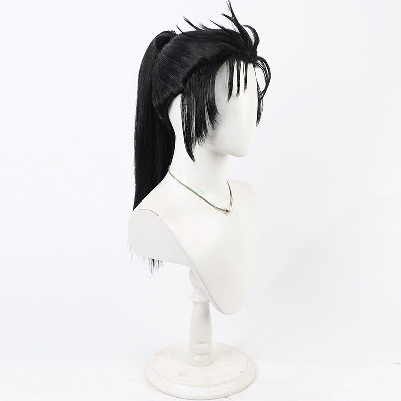 Cosplay Wigs Hijikata Toshizo FGO Split Ponytail Black Wigs