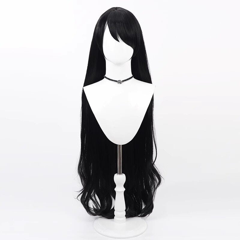 Cosplay Wigs Hinata Wakaba Blue Archive Black Curly Wigs