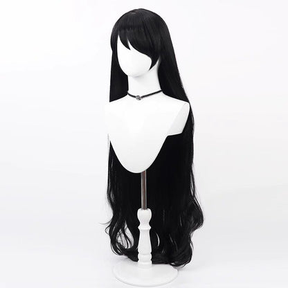 Cosplay Wigs Hinata Wakaba Blue Archive Black Curly Wigs