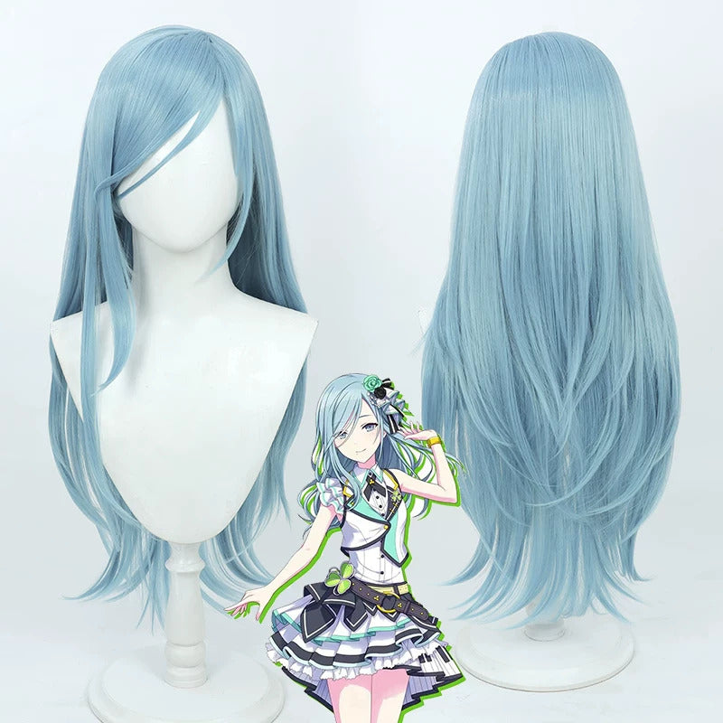 Cosplay Wigs Hinomori Shizuku Ocean Blue Wigs HATSUNE MIKU: COLORFUL STAGE!