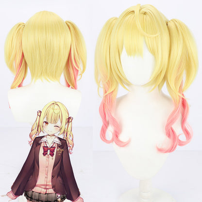 Cosplay Wigs Hoshikawa Sara NIJISANJI VTuber Yellow Idol Outfit