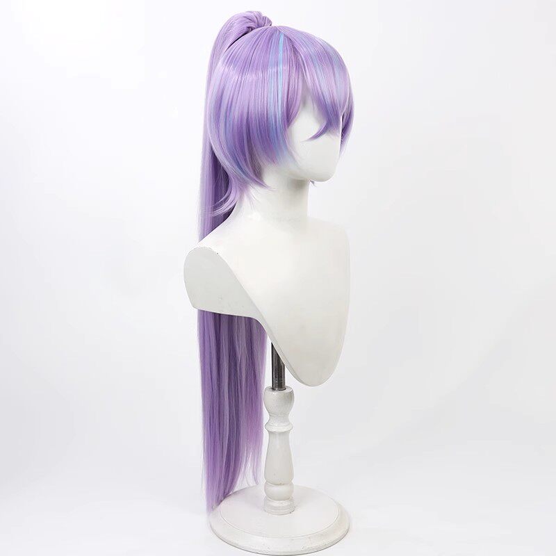 Cosplay Wigs Hoshimichi Akira Genderbend Purple Ponytail NIJISANJI VTuber