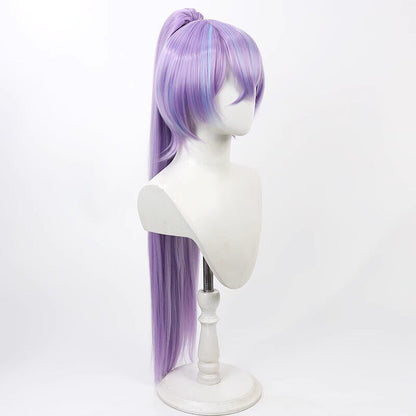 Cosplay Wigs Hoshimichi Akira Genderbend Purple Ponytail NIJISANJI VTuber