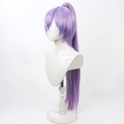 Cosplay Wigs Hoshimichi Akira Genderbend Purple Ponytail NIJISANJI VTuber