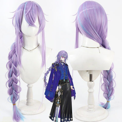 Cosplay Wigs Hoshirube Sho Highlight Braid Wigs NIJISANJI VTuber