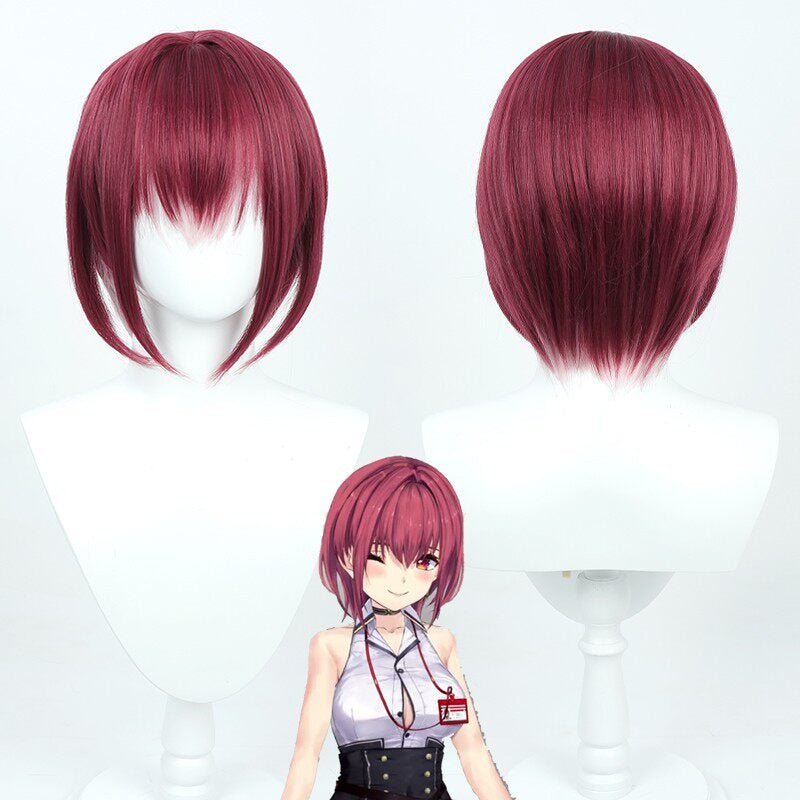 Cosplay Wigs Houshou Marine Boss Bob Hololive President's Wardrobe