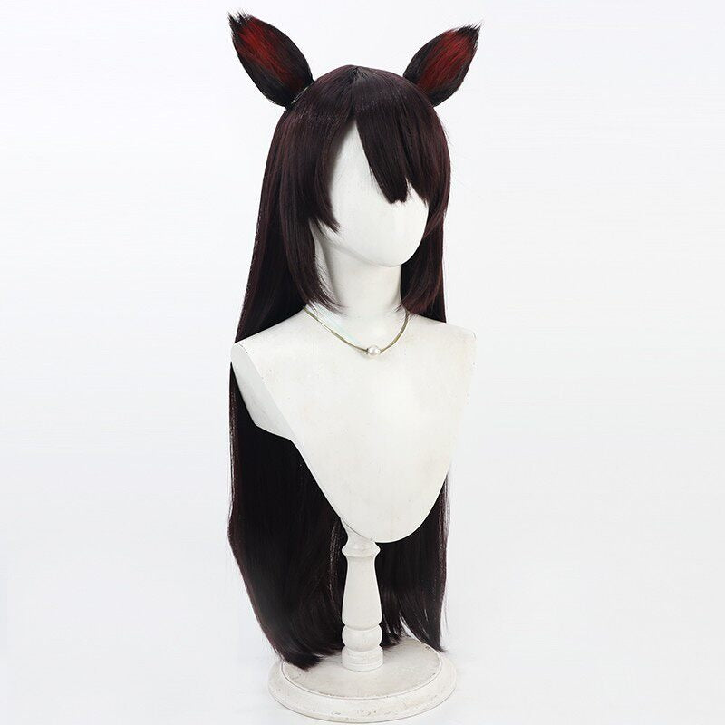 Cosplay Wigs Inui Toko Valentine Kimono Long Scalp Wigs NIJISANJI VTuber