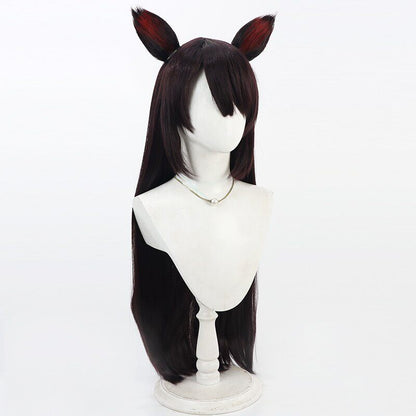 Cosplay Wigs Inui Toko Valentine Kimono Long Scalp Wigs NIJISANJI VTuber