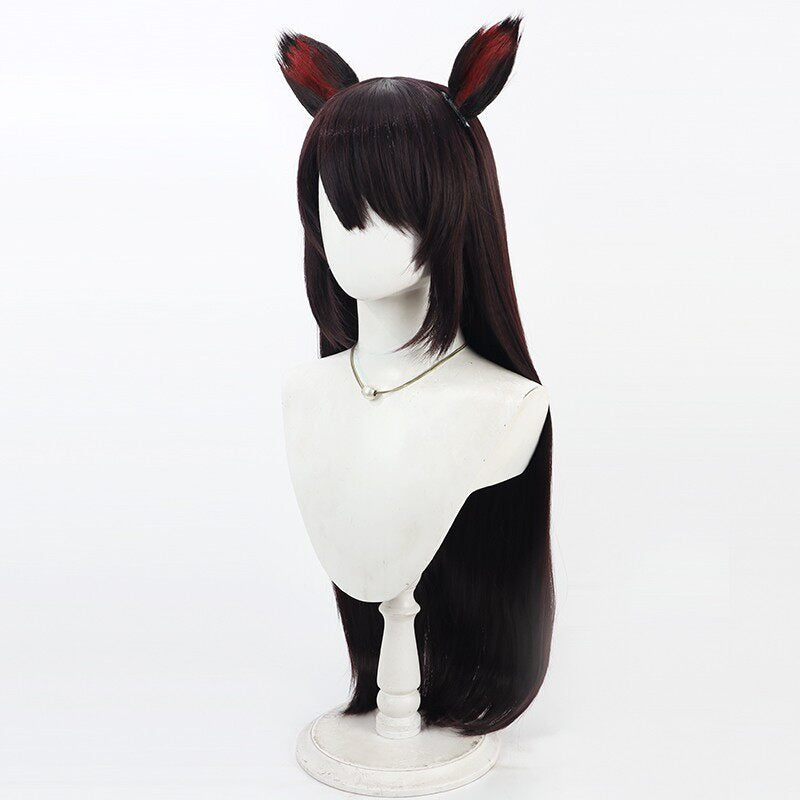 Cosplay Wigs Inui Toko Valentine Kimono Long Scalp Wigs NIJISANJI VTuber