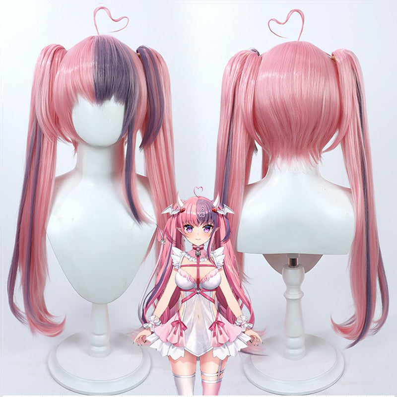 Cosplay Wigs Ironmouse Split Ponytail Wigs VTuber