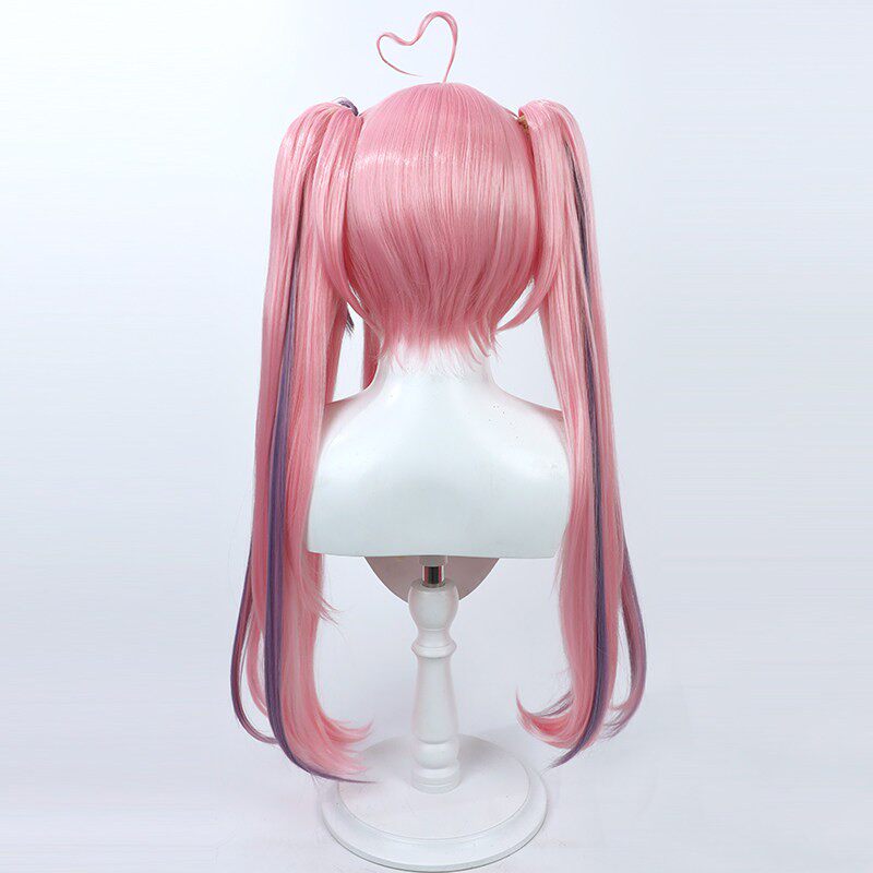 Cosplay Wigs Ironmouse Split Ponytail Wigs VTuber