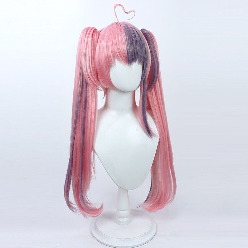 Cosplay Wigs Ironmouse Split Ponytail Wigs VTuber