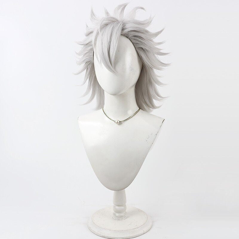 Cosplay Wigs Jack Howl Silver Flip Wigs Disney Twisted-Wonderland