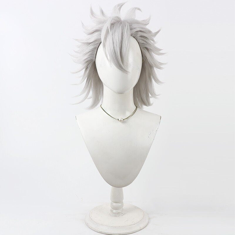 Cosplay Wigs Jack Howl Silver Flip Wigs Disney Twisted-Wonderland