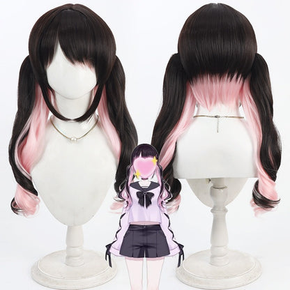 Cosplay Wigs Kaga Nazuna Split Ponytail VSPO! VTuber