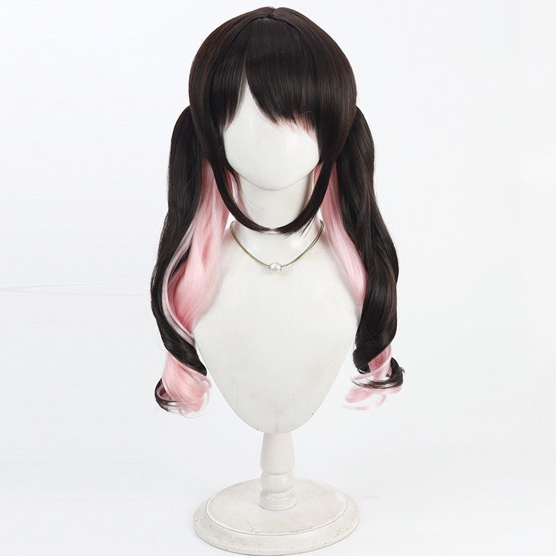 Cosplay Wigs Kaga Nazuna Split Ponytail VSPO! VTuber